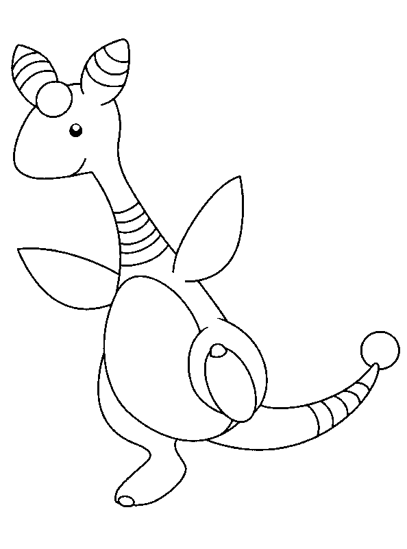 coloriage Pokemon dino danse